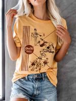 Toperth Vintage Pop Culture Cotton Blend Tee