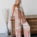 Toperth Summer Loose Strap Tie-Dye Printing Jumpsuit – TOPERTH