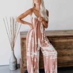 Toperth Summer Loose Strap Tie-Dye Printing Jumpsuit – TOPERTH