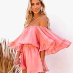 Toperth Loose Solid Color Chiffon Romper – TOPERTH Toperth Loose Solid Color Chiffon Romper – TOPERTH