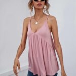 Toperth V-Neck Sleeveless Backless Casual Camisole Top – TOPERTH