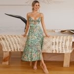Toperth Summer Fashion Printed Slit Dress – TOPERTH