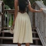 Toperth V-Neck Loose-Fitting Open Hem Skirt Dress – TOPERTH