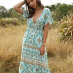 Toperth Bohemian Floral Printed Maxi Dress – TOPERTH Toperth Bohemian Floral Printed Maxi Dress – TOPERTH