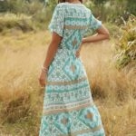 Toperth Bohemian Floral Printed Maxi Dress – TOPERTH