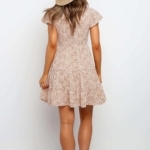Toperth Summer V-Neck Printed Short Dress – TOPERTH
