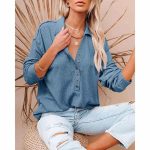 Toperth Collared Button Solid Color Down Knit Top – TOPERTH Toperth Collared Button Solid Color Down Knit Top – TOPERTH