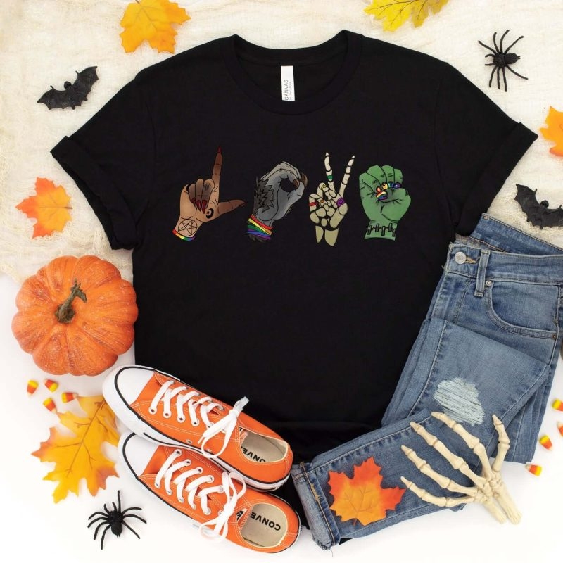 Toperth Halloween Monster Love T-Shirt – Toperth