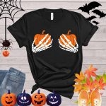Toperth Skeleton Hands Shirt Funny Halloween T-Shirt – TOPERTH