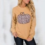 Toperth Halloween Leopard Pumpkin Sweatshirt – TOPERTH