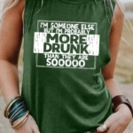 Toperth I'm Someone Else But I'm Probably More Drunk Tank Top – TOPERTH