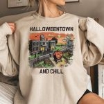 Toperth Khaki Halloweentown and Chill Crewneck Sweatshirt – TOPERTH