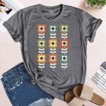 Toperth Retro Colors in Mod Flowers T-Shirt – TOPERTH