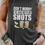 Toperth Don't Worry I've Had Both My Shots Tank Top – TOPERTH