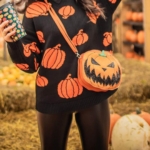 Toperth Halloween Orange Pumpkin Knit Sweater – TOPERTH