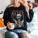 Toperth Halloween Staying Alive Sweatshirt – TOPERTH