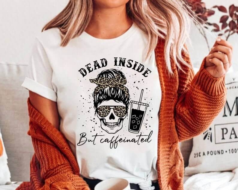 Toperth Halloween Dead Inside T-Shirt – Toperth