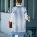 Toperth V-Neck Knitted Vest Sleeveless Sweater Dress – TOPERTH