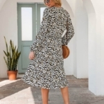 Toperth Long Sleeve Leopard Print Maxi Dress – TOPERTH