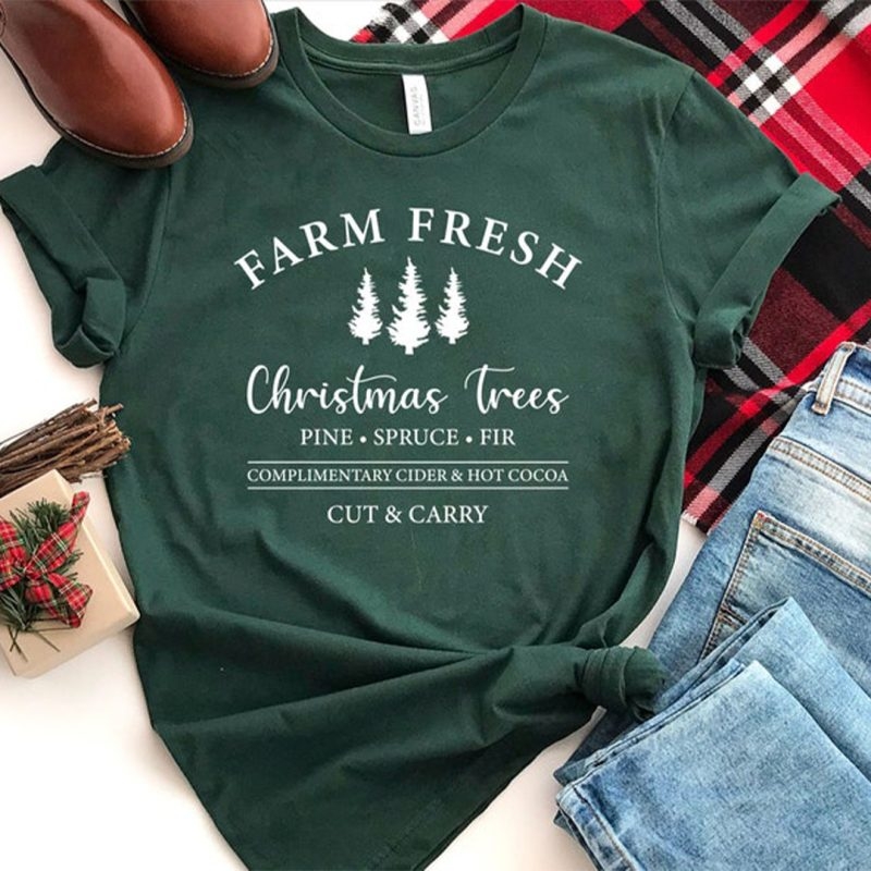 Toperth Christmas Farm Fresh Christmas Trees T-Shirt – Toperth