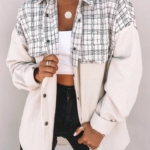Toperth Oversized Cozy Tweed Shacket Jacket – TOPERTH
