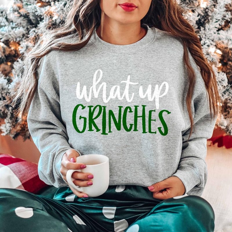 Toperth Christmas What Up Grinches Sweatshirt – Toperth