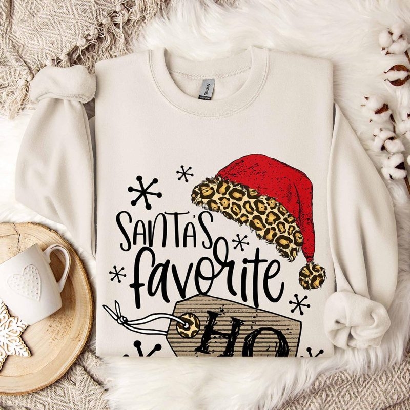 Toperth Christmas Santa's Favorite HO Sweatshirt – Toperth