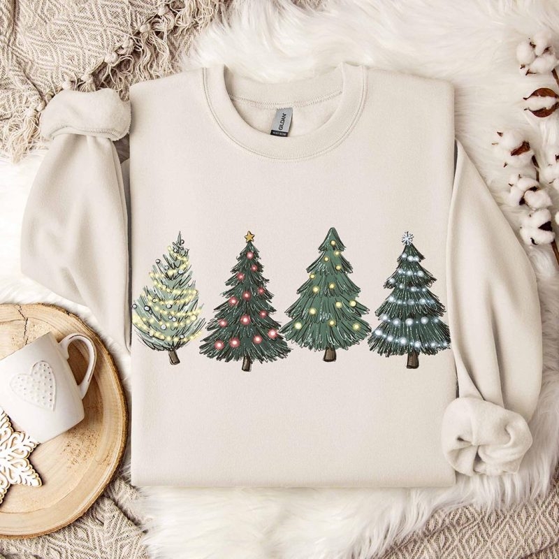 Toperth Christmas Green Tree Sweatshirt – Toperth