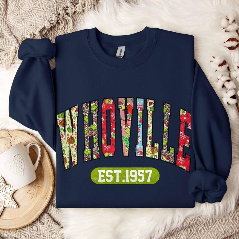 Toperth Retro Christmas Whoville EST.1970 Sweatshirt – Toperth