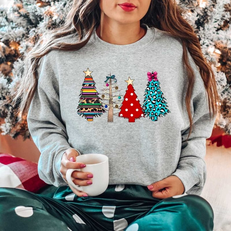 Toperth Christmas Wild Trees Sweatshirt – Toperth