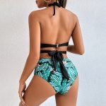 Toperth Leaf Print Bikini Three-Piece Swimsuit – TOPERTH