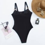 Toperth Solid Color Cut-Out Hollow Swimsuit – TOPERTH