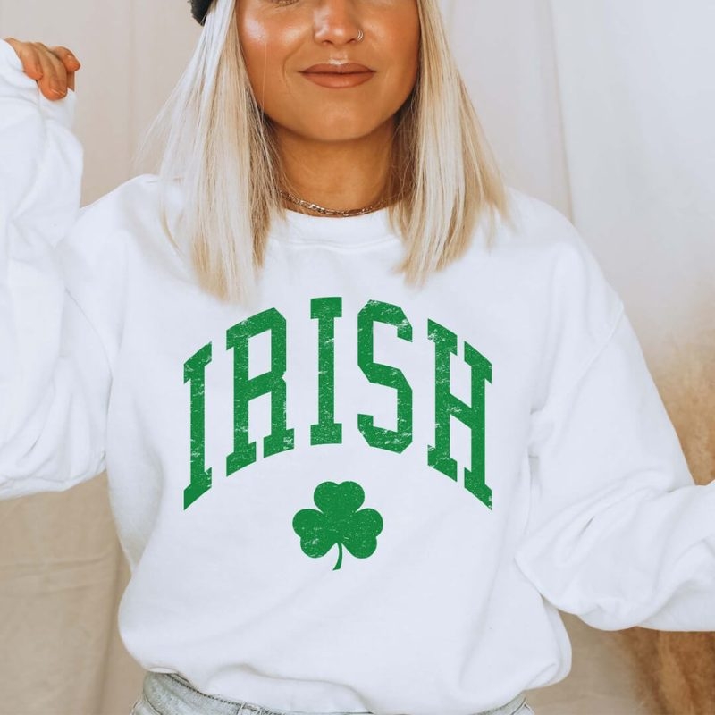 Toperth St. Patrick's Day Irish Clover Sweatshirt – Toperth