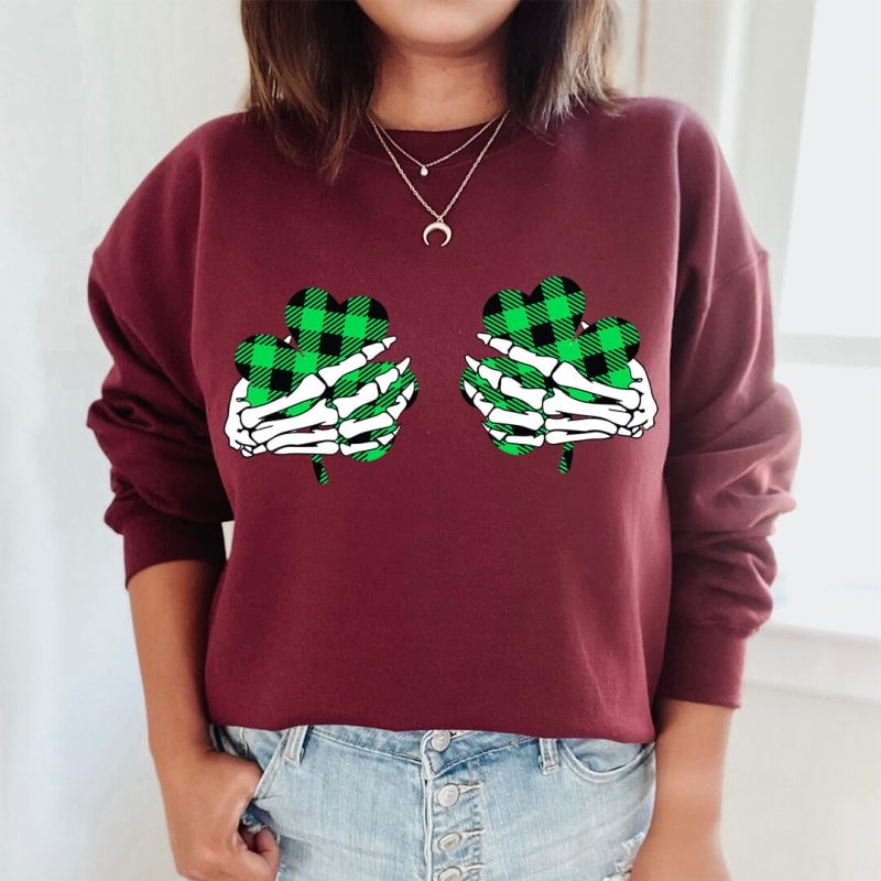Toperth St. Patrick's Day Lucky Hands Sweatshirt – Toperth