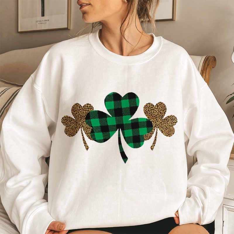 Toperth St Patricks Day Lucky Shamrock Sweatshirt – Toperth