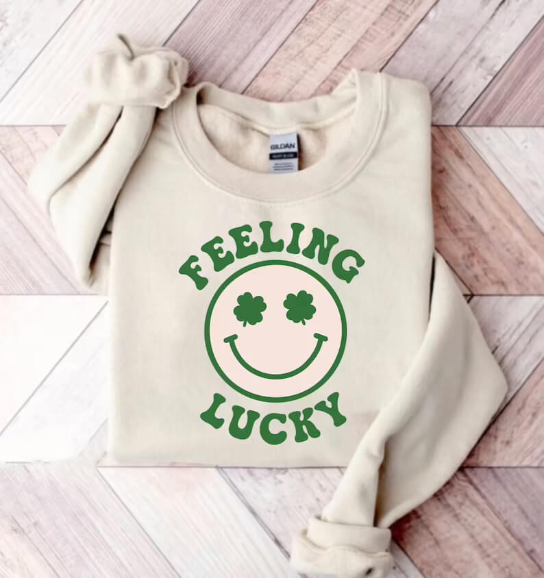 Toperth Feeling Lucky St. Patricks Day Sweatshirt – Toperth