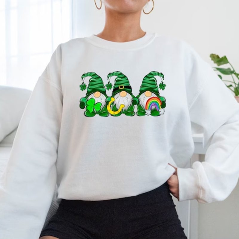 Toperth St. Patricks Day Cute Gnomes Sweatshirt – Toperth
