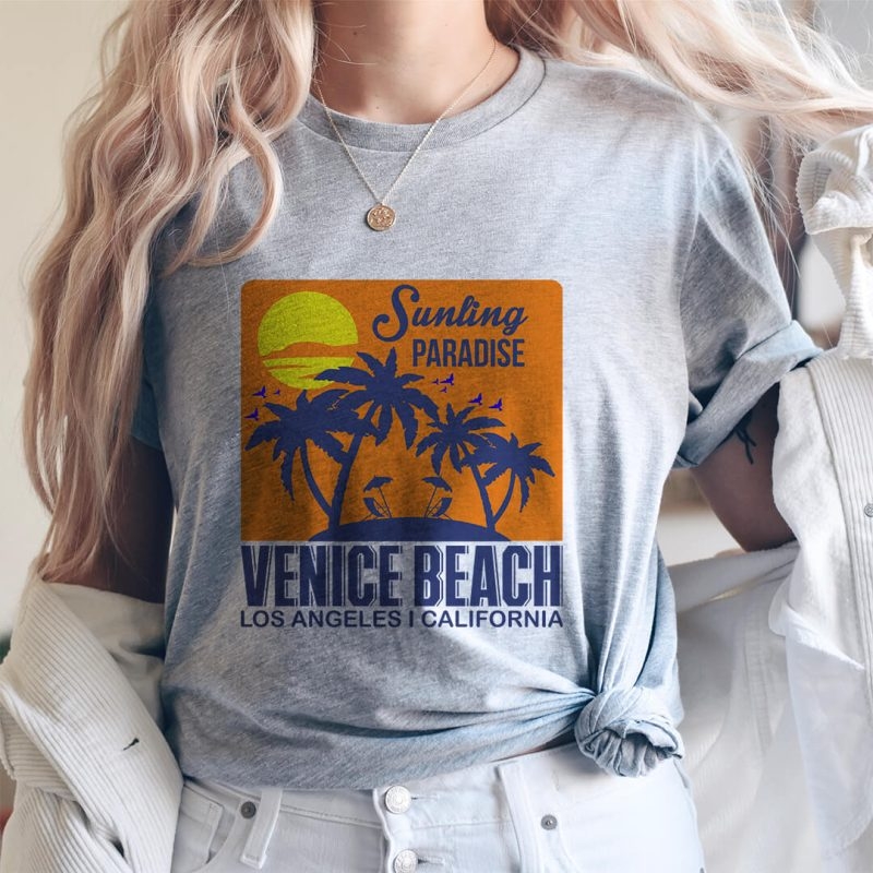 Toperth Summer Paradise Venice Beach T-Shirt – Toperth