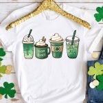 Toperth St Patricks Day Coffee Lucky Latte T-Shirt – TOPERTH