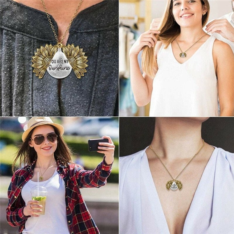 Toperth Sunflower Necklace – TOPERTH