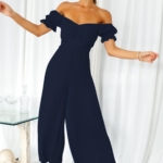 Toperth Casual Solid Color Off Shoulder Strapless Jumpsuits – TOPERTH