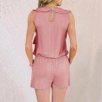 Toperth Ruffled V-Neck Sleeveless Casual Rompers – TOPERTH