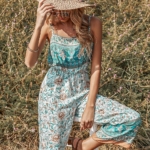Toperth Casual Floral Sleeveless Camisole Jumpsuit – TOPERTH