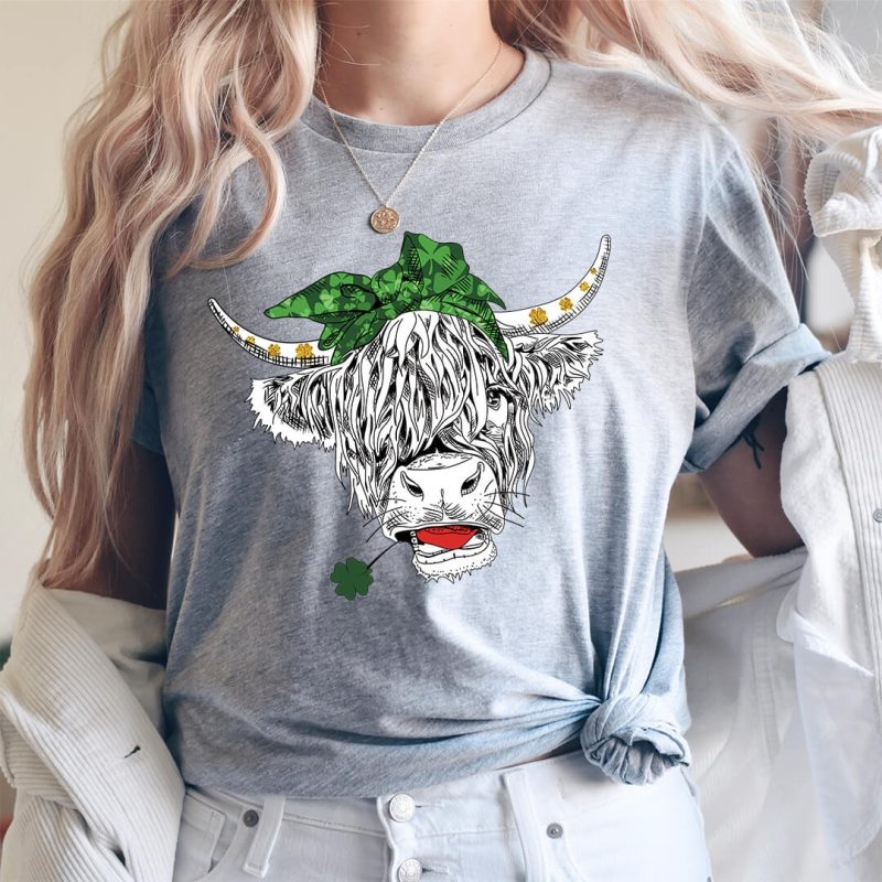 Toperth St Patricks Day Lucky Cow T-Shirt – Toperth