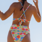 Toperth Floral Print Back Tie High Waist Bikini – TOPERTH