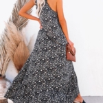 Toperth Floral Print High Low Ruffle Maxi Dress – TOPERTH