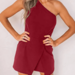 Toperth Forgetting The Past One Shoulder Romper – TOPERTH