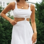 Toperth Solid Color Halter Waistless Mini Dress – TOPERTH