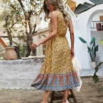 Toperth Bohemian Cottage Floral Print Dress – TOPERTH