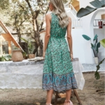 Toperth Bohemian Cottage Floral Print Dress – TOPERTH